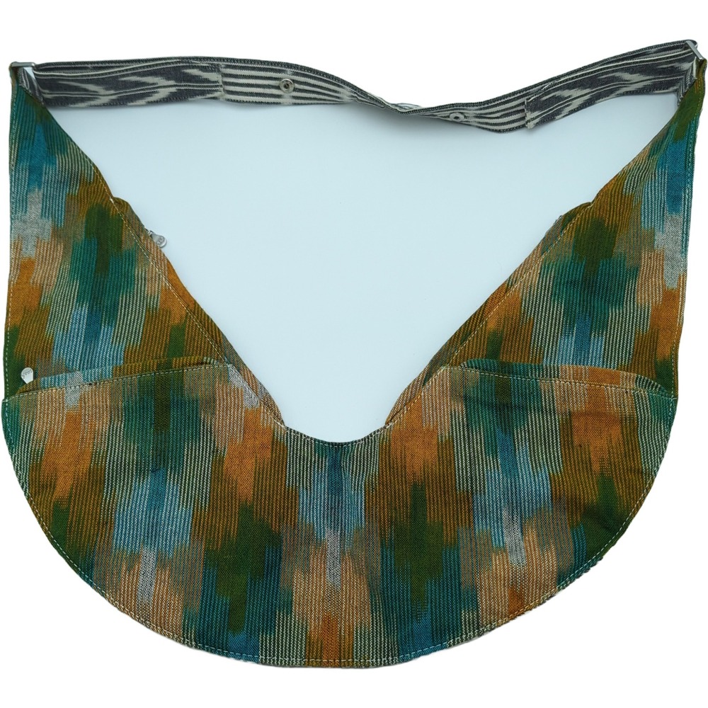 Handwoven Ikat Reversible Sling Bag Multicolor Tribal Print Crossbody Hobo